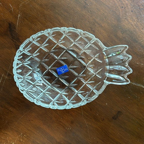 Studio Nova by Mikasa Japan Cut Lead Crystal Pineapple Trinket Dish - Picture 2 of 7
